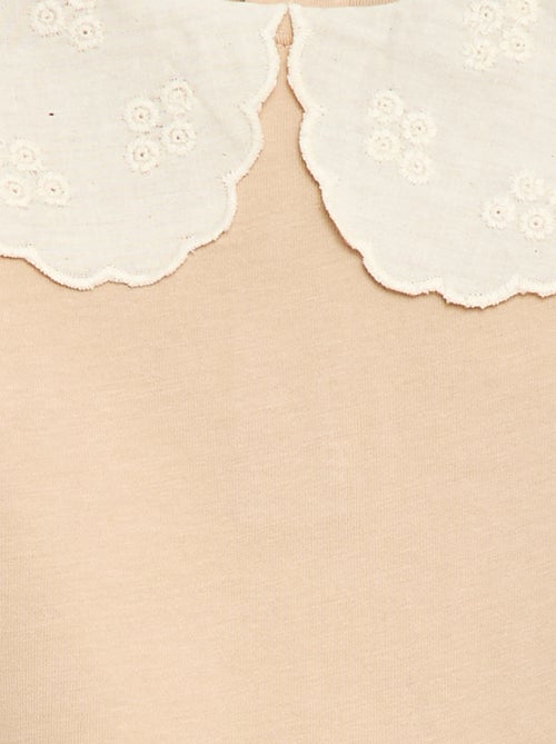 Body com gola Claudine - Kiabi