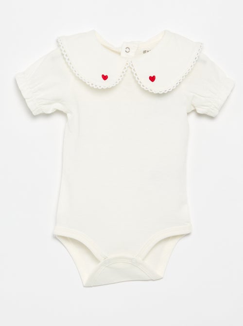 Body com gola fantasia - Kiabi
