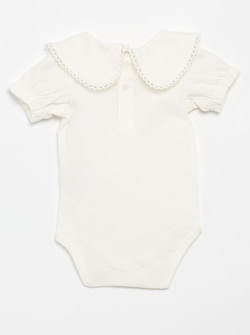 Body com gola fantasia - Kiabi