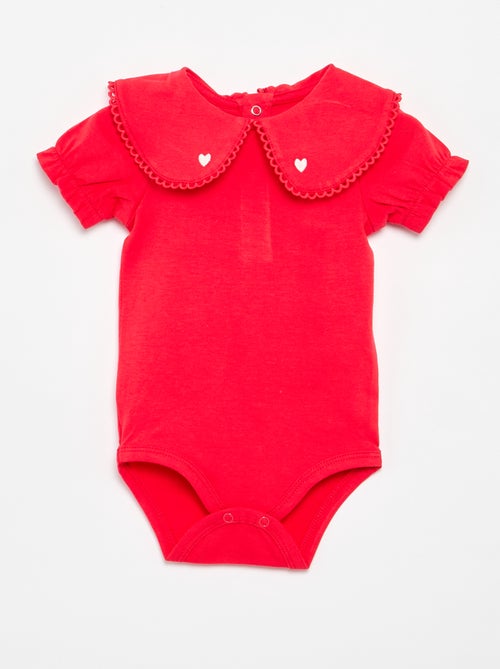 Body com gola fantasia - Kiabi