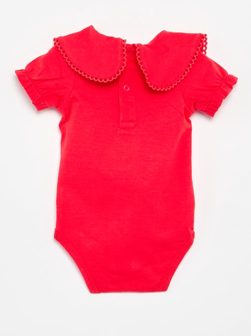 Body com gola fantasia - Kiabi