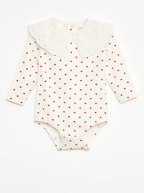 Body com gola Peter Pan - Kiabi