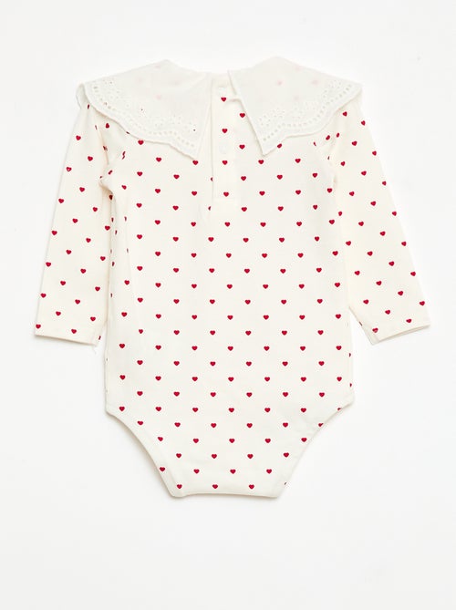 Body com gola Peter Pan - Kiabi