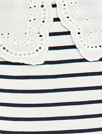 Body com gola Peter Pan