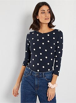 Body com manga 3/4 - Kiabi