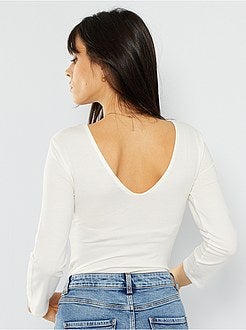 Body com manga 3/4 - Kiabi