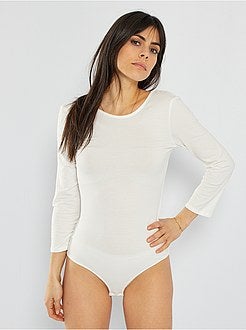 Body com manga 3/4 - Kiabi