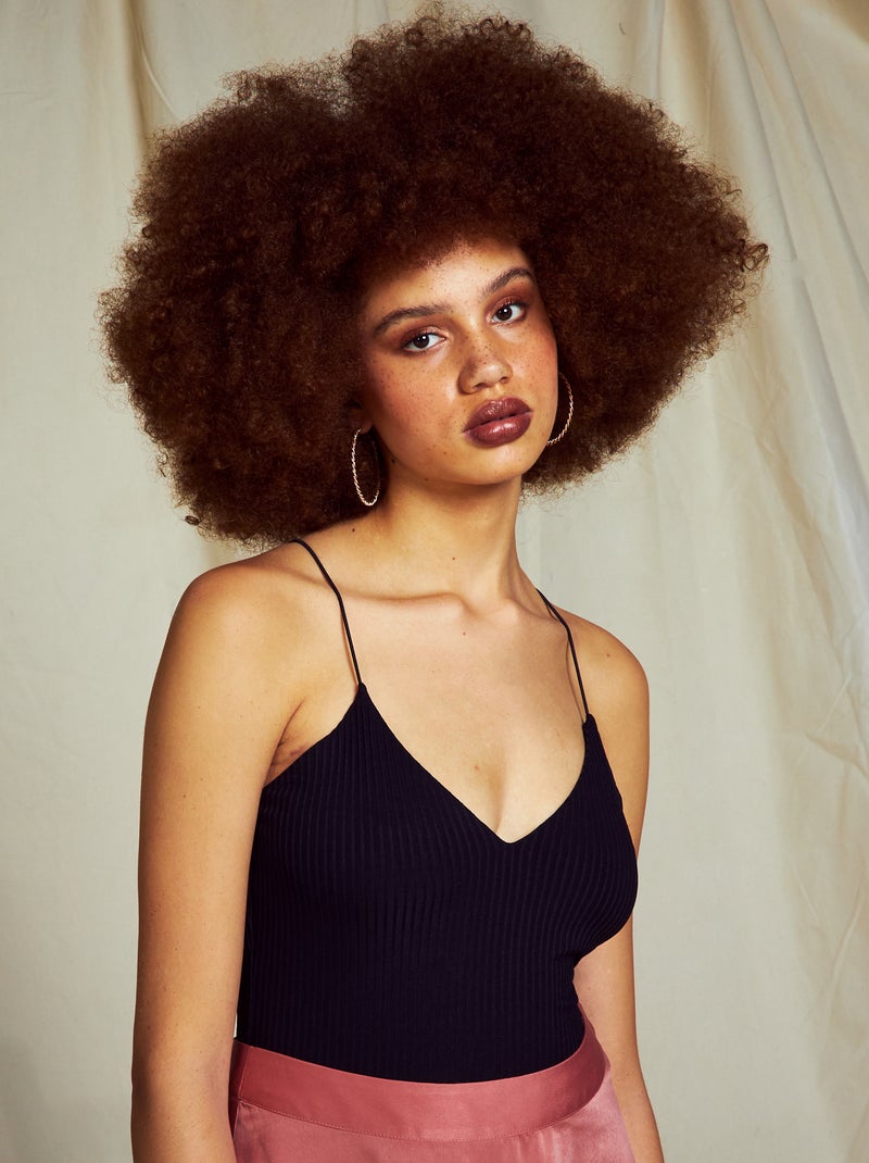 Body de alças Preto - Kiabi
