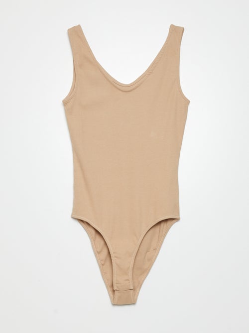 Body de malha canelada - Kiabi