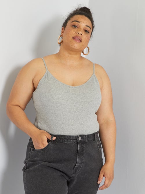 Body de malha canelada - Kiabi