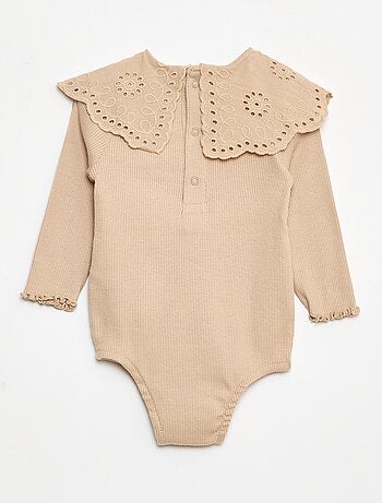 Body de malha canelada 'Minnie' 'Disney'