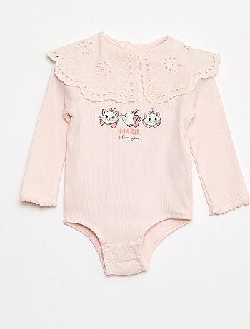 Body de malha canelada 'Minnie' 'Disney'