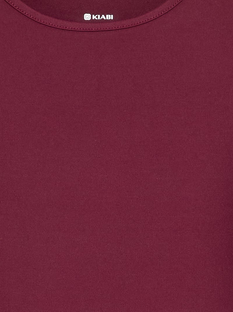 Body de manga comprida Vermelho - Kiabi