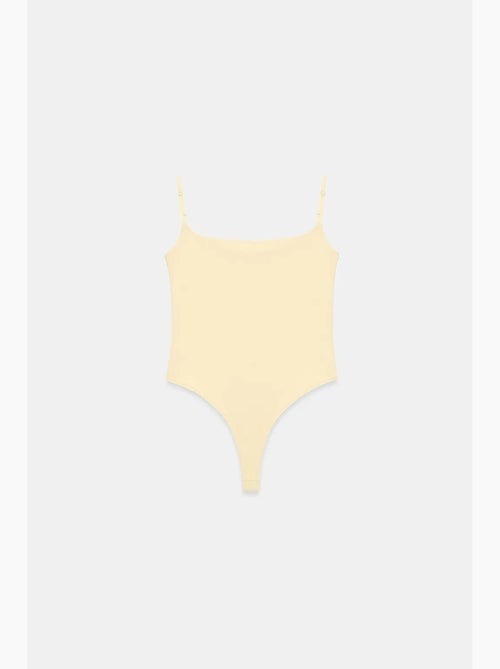 Body de nylon sem mangas com decote quadrado dilvin - Kiabi
