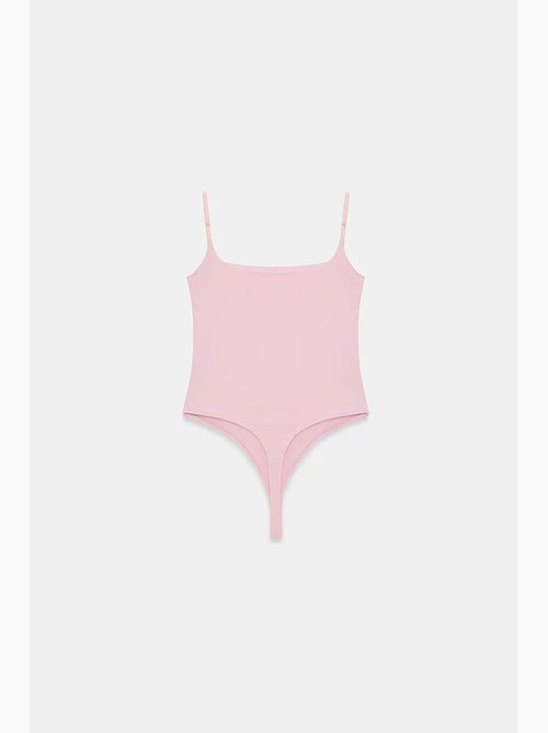 Body de nylon sem mangas com decote quadrado dilvin - Kiabi