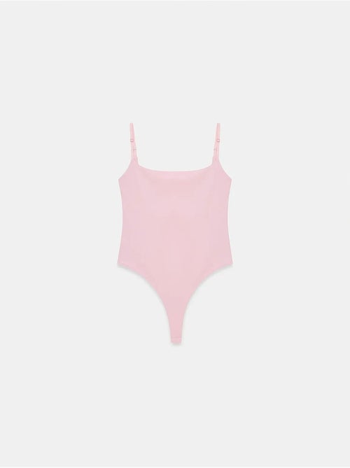 Body de nylon sem mangas com decote quadrado dilvin - Kiabi