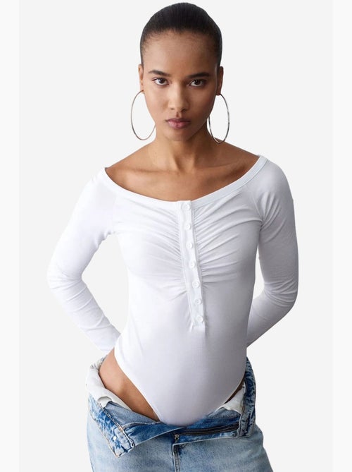 Body decote barco justo dilvin - Kiabi Body decote barco justo dilvin - Kiabi