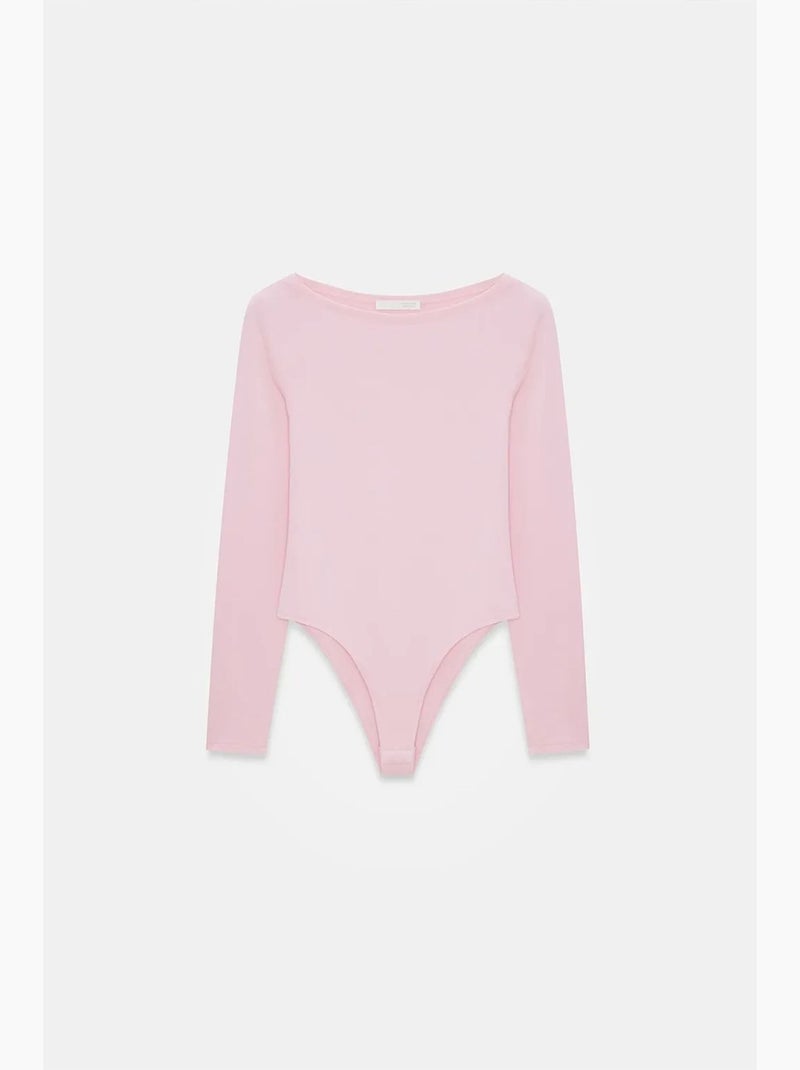 Body decote barco justo dilvin Rosa doce - Kiabi