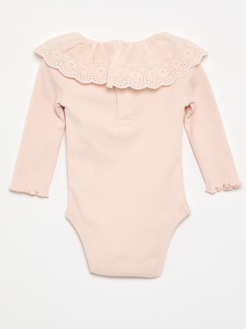 Body "Disney" com gola bordada Rosa - Kiabi
