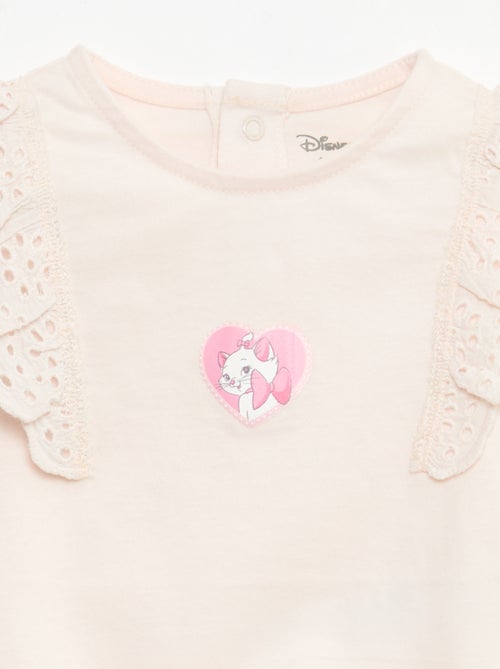 Body 'Disney' 'Marie' com bordados ingleses - Kiabi