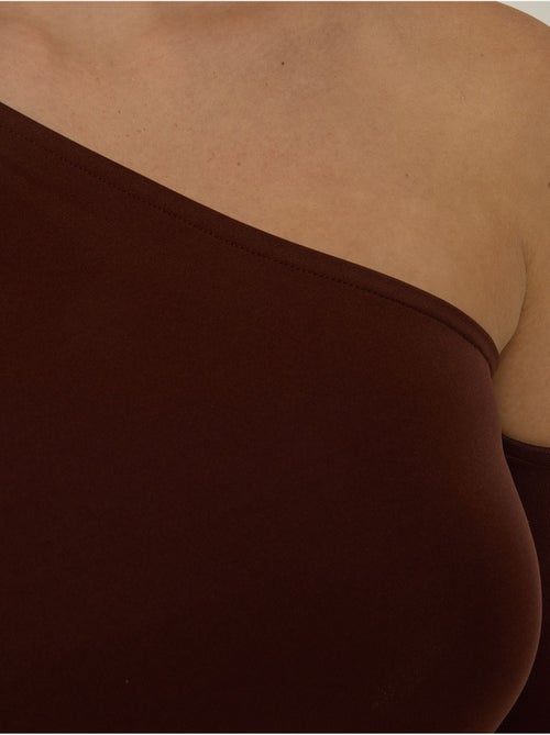 Body drapeado com gola assimétrica - Kiabi