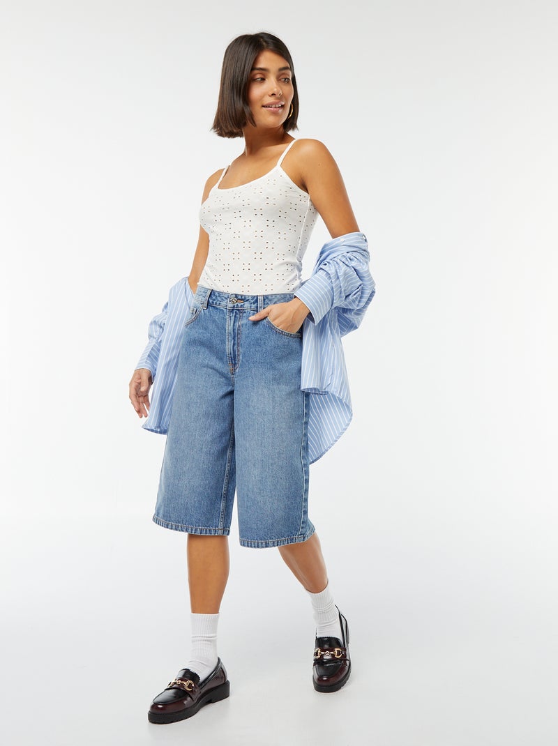 Body em bordado inglês Branco - Kiabi