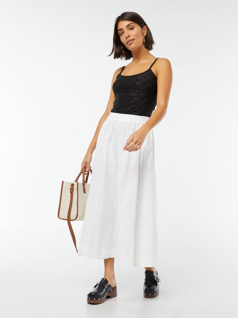 Body em bordado inglês Preto - Kiabi