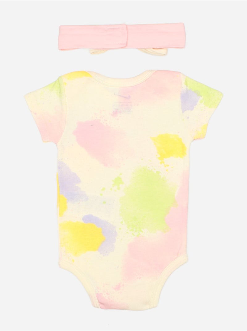 Body em conjunto - Nike Branco/Amarelo/Rosa - Kiabi
