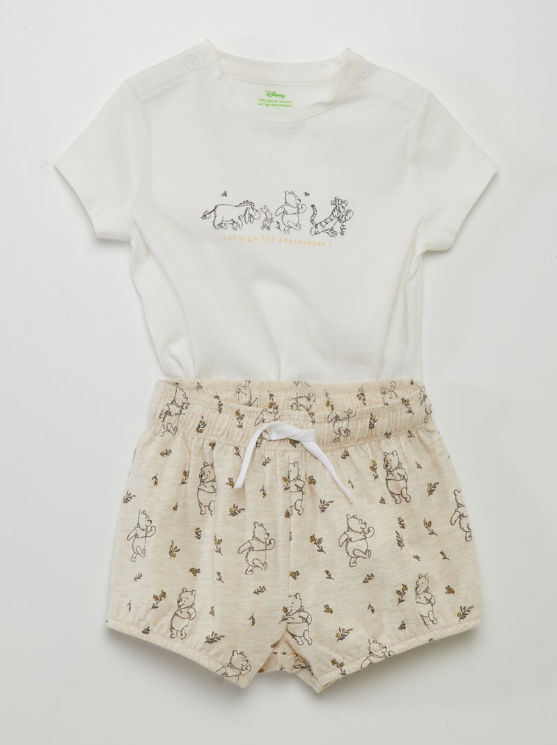 Body em jersey 'Disney' BRANCO - Kiabi