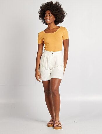 Body em malha nervurada