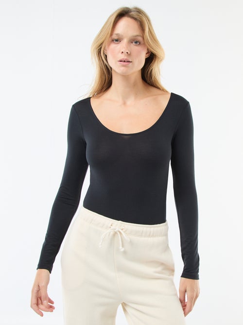 Body em material stretch termorregulador segunda pele - Kiabi