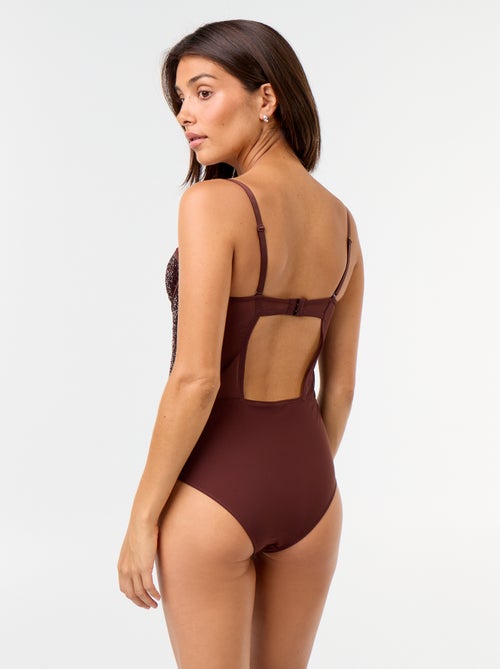 Body em microfibra e lantejoulas - Kiabi Body em microfibra e lantejoulas - Kiabi