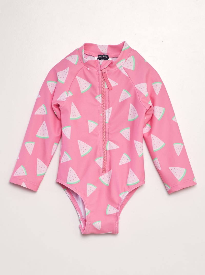 Body fato de banho estampado - Inteiro ROSA - Kiabi