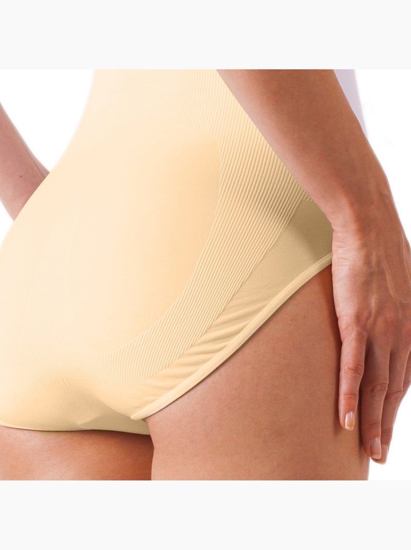 Body modelador com ativos emagrecedores Bege - Kiabi