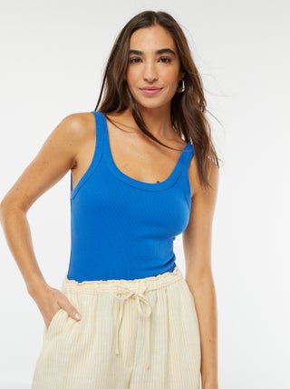 Body nervurado com alças
