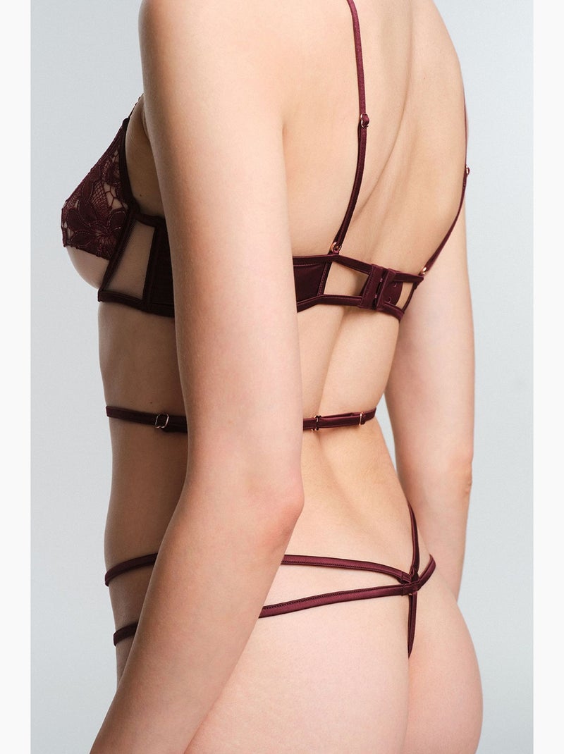 Body obsidia feminino penti Vermelho bordô - Kiabi