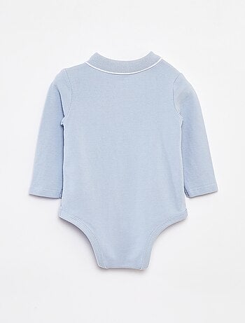 Body polo de manga comprida