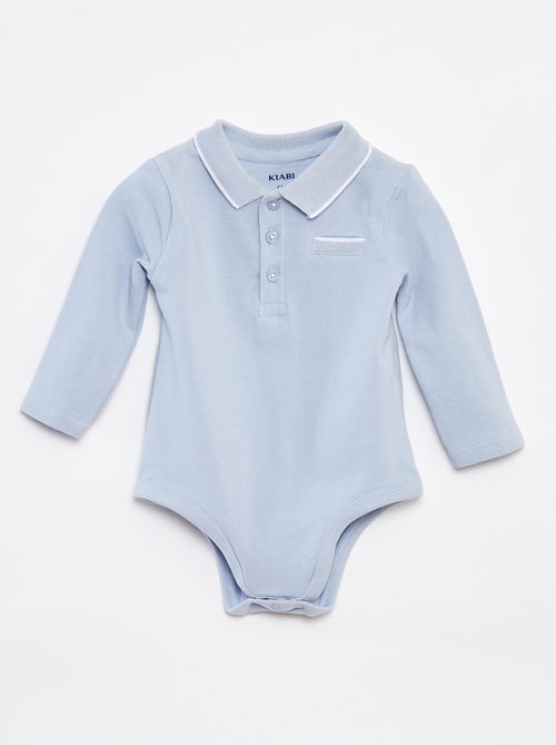 Body polo de manga comprida - Kiabi