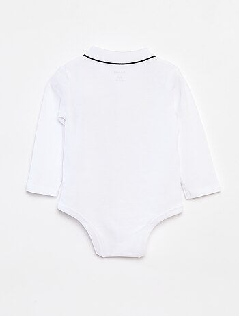 Body polo de manga comprida