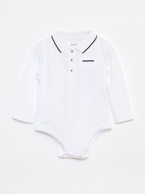 Body polo de manga comprida - Kiabi