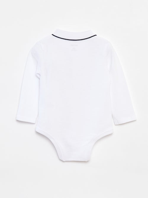 Body polo de manga comprida - Kiabi