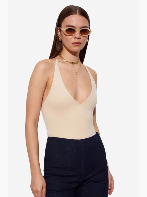 Body recortes decote halter justo dilvin - Kiabi Body recortes decote halter justo dilvin - Kiabi