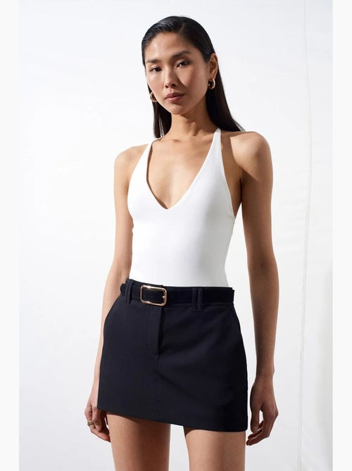 Body recortes decote halter justo dilvin - Kiabi Body recortes decote halter justo dilvin - Kiabi