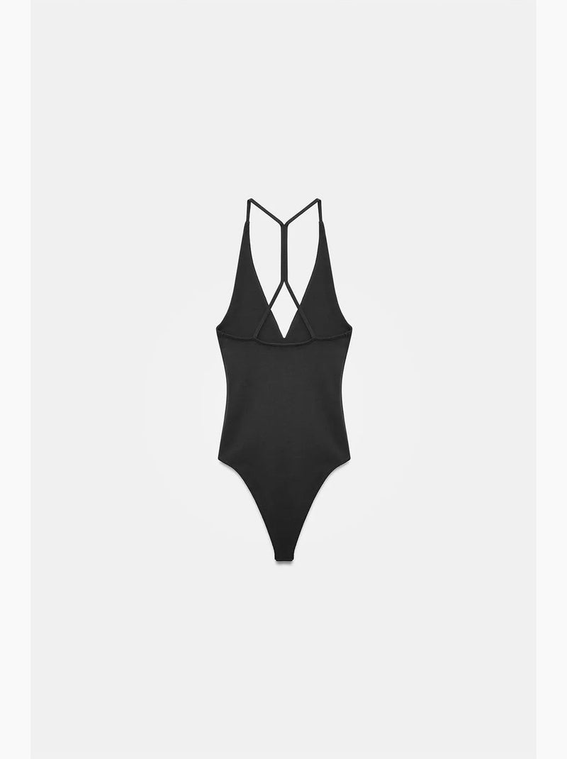 Body recortes decote halter justo dilvin Preto - Kiabi