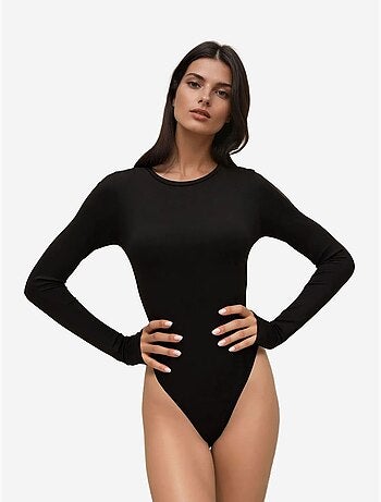 Body slim fit com decote redondo hiccup