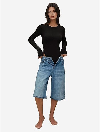 Body slim fit com decote redondo hiccup