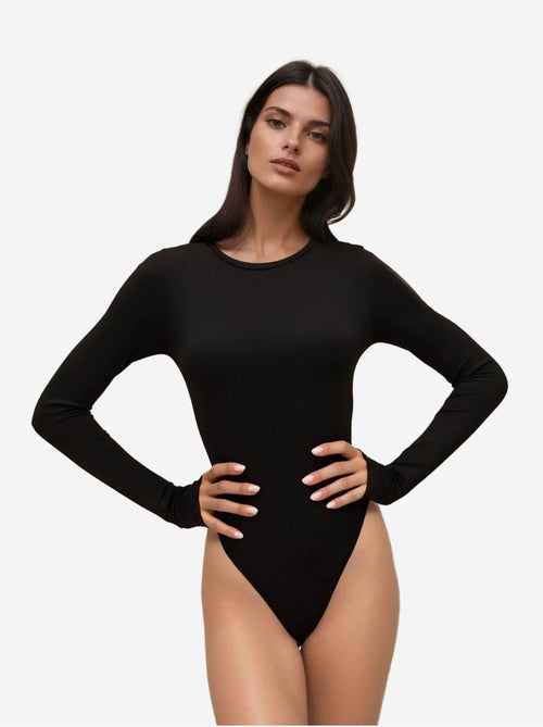 Body slim fit com decote redondo hiccup - Kiabi Body slim fit com decote redondo hiccup - Kiabi