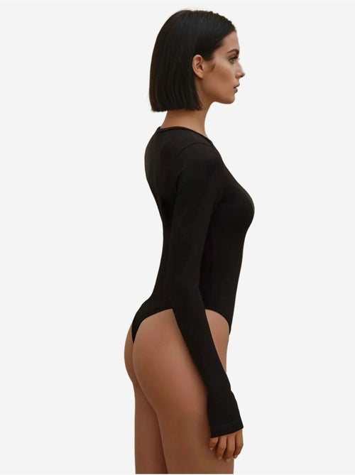 Body slim fit com decote redondo hiccup - Kiabi Body slim fit com decote redondo hiccup - Kiabi