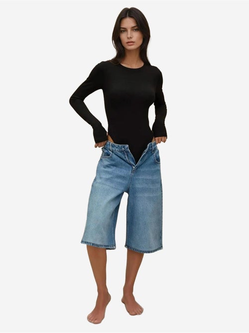 Body slim fit com decote redondo hiccup - Kiabi Body slim fit com decote redondo hiccup - Kiabi