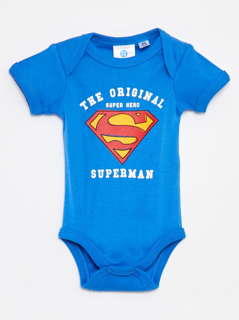 Body 'Super-Homem' 'DC Comics' - AZUL - 10.00€ - Kiabi